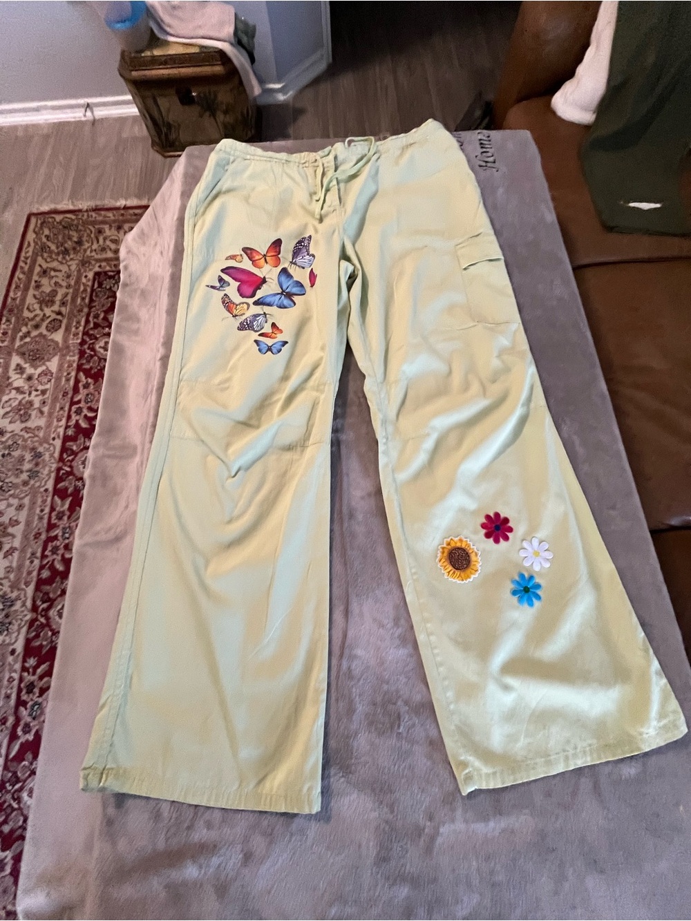 Creative mom style Mango Light Yellow Cotton Shorts size 34x31